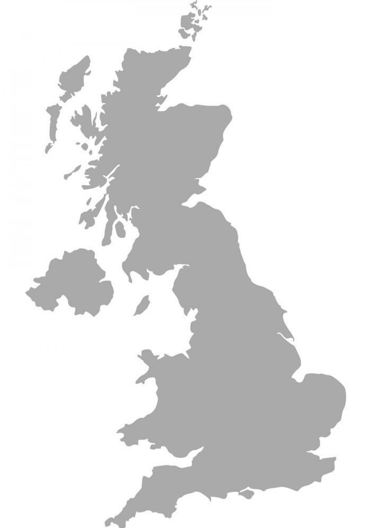 Zjednoczone Królestwo (UK) mapa wektorowa